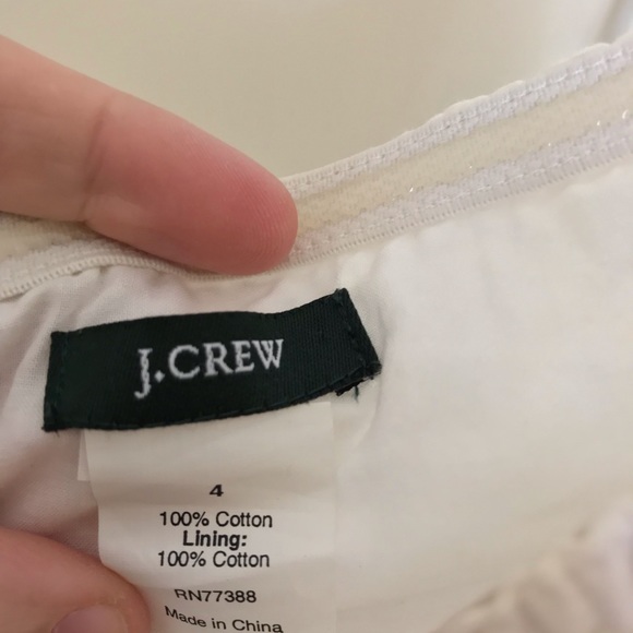 J Crew white A line summer dress - Picture 2 of 3